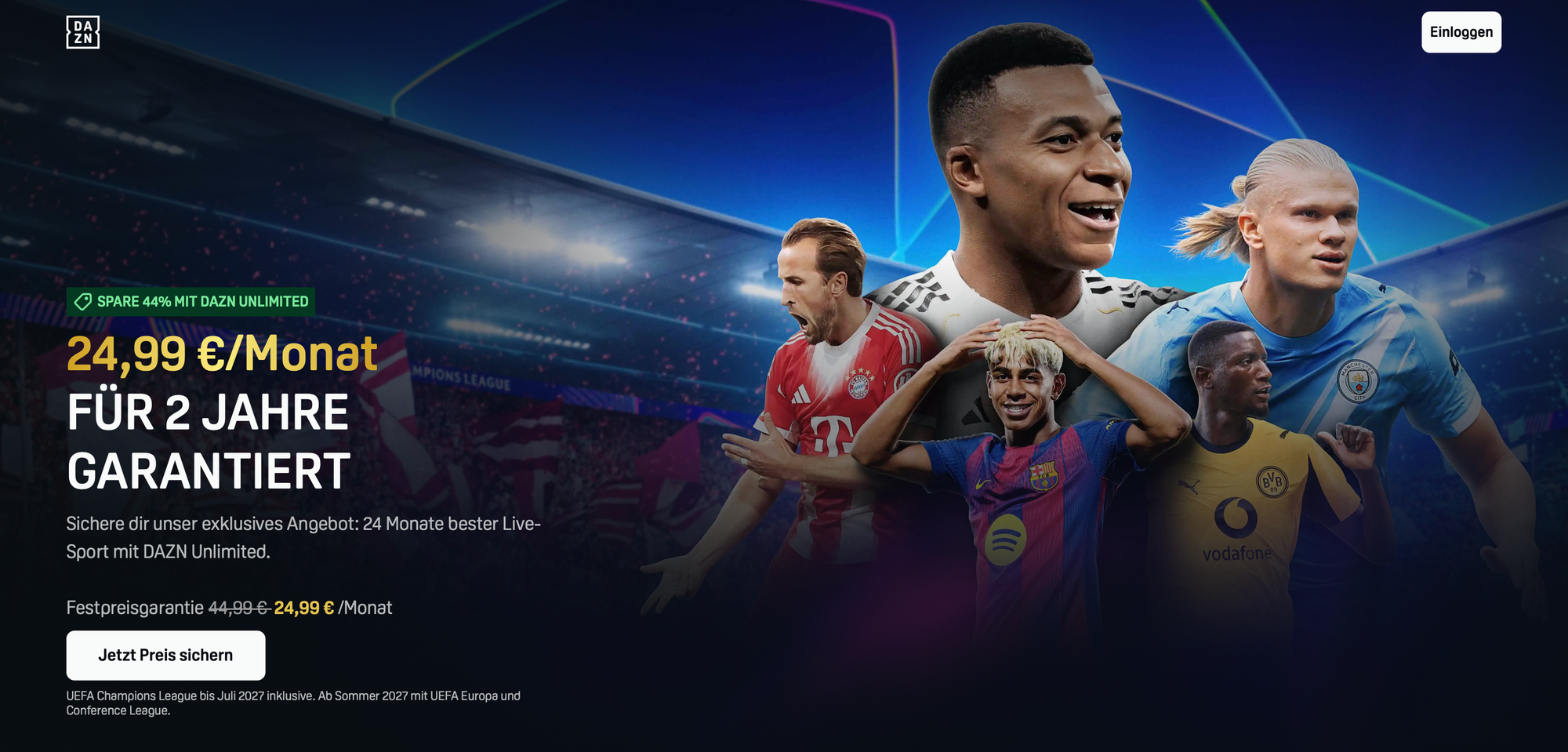 DAZN geht der Arsch auf Grundeis